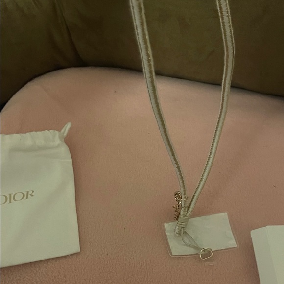 Dior Cream and Gold Lanyard for phone - Picture 15 of 17